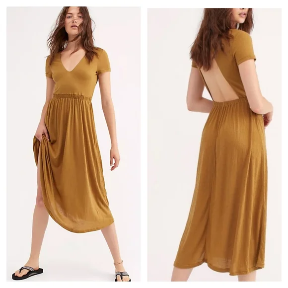 Free people castaway midi dress store